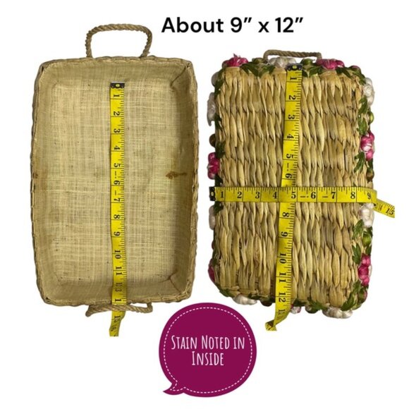 Vintage Nesting Straw Casserole Dish Pyrex Carriers 3 Graduated Sizes 1960’s - Picture 6 of 16